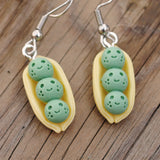 Happy peas in a pod earrings