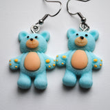 Large Gentle pastel Bears earrings