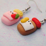 Peanut butter & jelly earrings