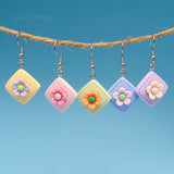 Lucky Flower Tiles earrings