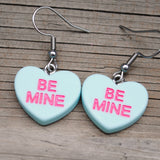 Be Mine - Candy Love hearts earrings