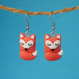 Sleeping Fox Earrings