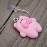 Chubby Pink Bear earrings