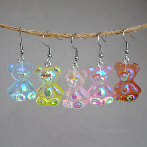 Iridescent Bears earrings