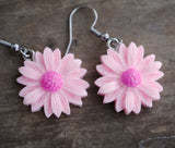 Glitter Daisies flowers earrings