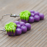 A lovely bunch of grapes earrings