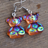 Iridescent Bears earrings