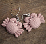 Colorful crab earrings