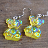 Iridescent Bears earrings