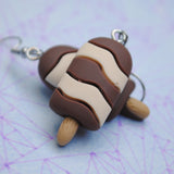 Cocolate Fudge Sundae popsicles earrings