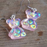 Iridescent Bears earrings