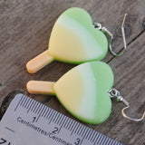 Large Heart gradient popsicle earrings