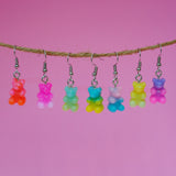 Candy Gradient Gummy bear earrings