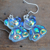 Iridescent Bears earrings