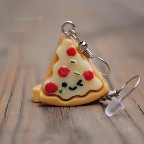 Cheeky Pizza winks earrings