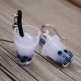 Bubble milk tea earrings