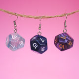 Large D12 Sparkles and Swirl Dice