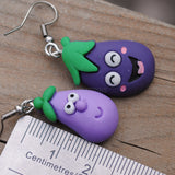 Emotional Eggplant earrings