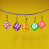 6 Sided RPG dice earrings  - 16mm