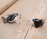 Blue or Black chunky sharks earrings