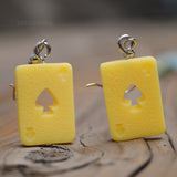 Chunky Ace of Spades earrings