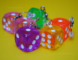 6 Sided RPG dice earrings  - 16mm