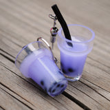 Bubble milk tea earrings