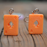 Chunky Ace of Spades earrings