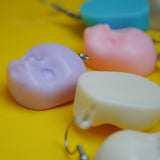 Creepy baby heads earrings