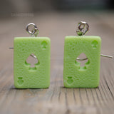 Chunky Ace of Spades earrings