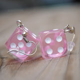 6 Sided RPG dice earrings  - 16mm