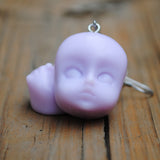 Creepy baby heads earrings