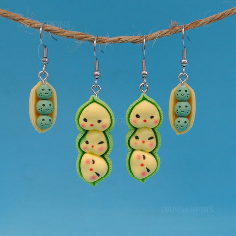 Happy peas in a pod earrings