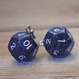 Large D12 Sparkles and Swirl Dice