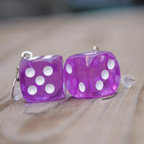 6 Sided RPG dice earrings  - 16mm