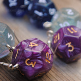 Large D12 Sparkles and Swirl Dice