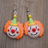 Creepy Awful Clown Earrings