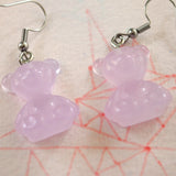 Frosted candy Bears earrings