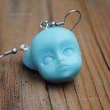 Creepy baby heads earrings