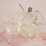 Frosted candy Bears earrings