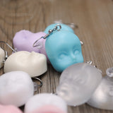 Creepy baby heads earrings