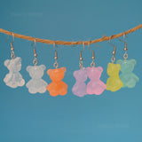 Frosted candy Bears earrings