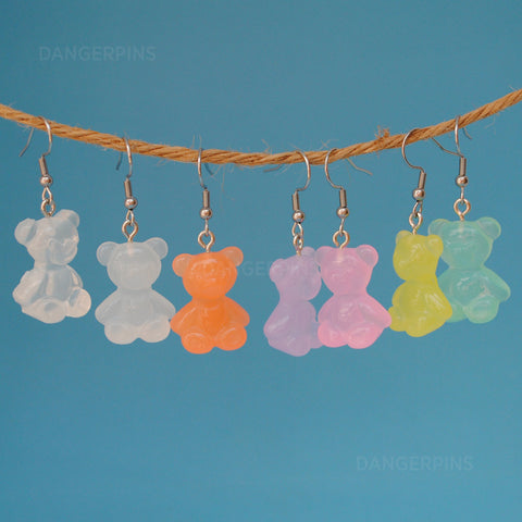 Frosted candy Bears earrings