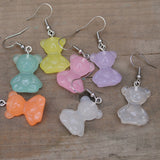 Frosted candy Bears earrings