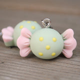 Chunky polka dot Candy sweets earrings