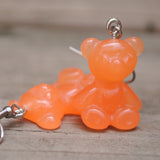 Frosted candy Bears earrings