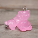 Frosted candy Bears earrings