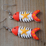 Salty Fish Bones earrings