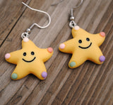 Wonky happy Starfolk earrings