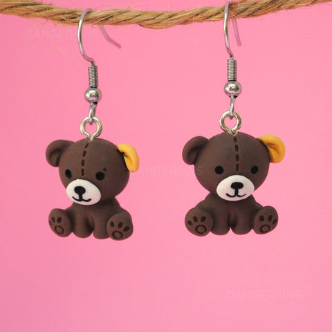 Mrs Yellow Ear Bear earrings